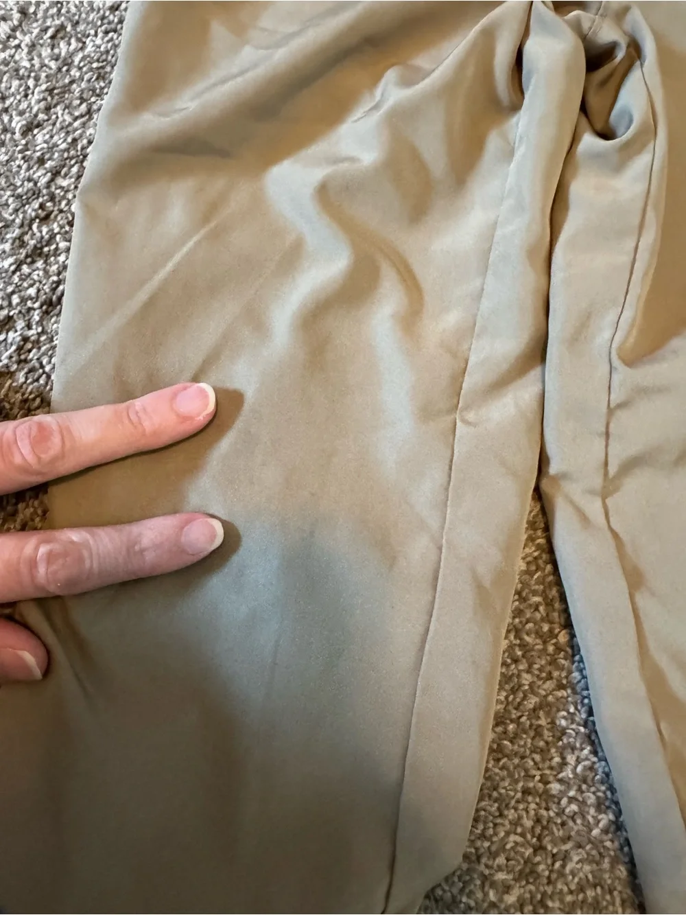 Nike khaki performance material perforated mesh joggers 3T Toddler boys